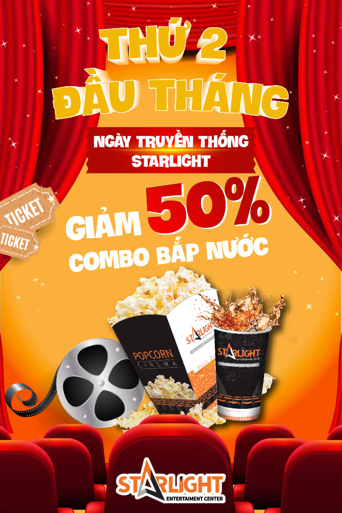 NGÀY THỨ 2 TRUYỀN THỐNG GIẢM ĐẾN 50% TẠI STARLIGHT 