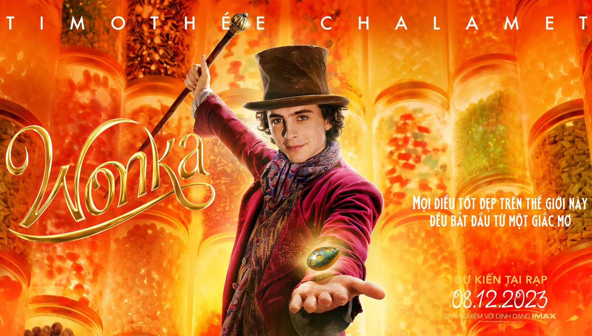 Timothée Chalamet đóng vai thợ làm socola lập dị trong 'Wonka'